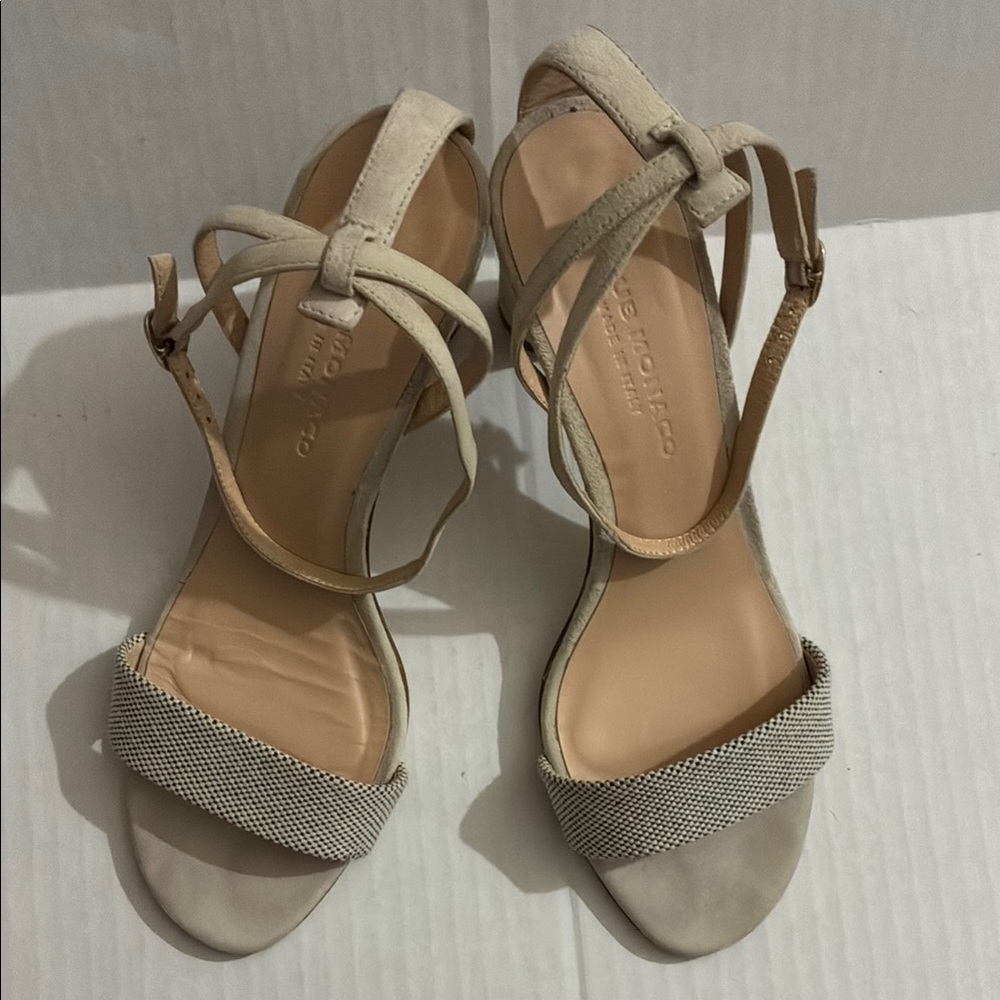 Club Monaco Beige Strappy Heels